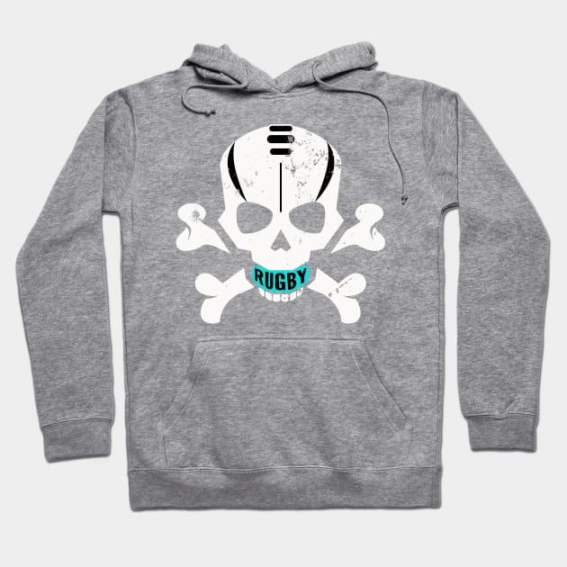 The Jolly Rugger Head Rugby Hoodie by atomguy